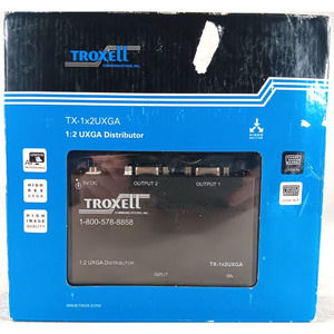 Troxell TX-1X2UXGA Video Splitter 1:2 High Resolution UXGA Distributor NEW